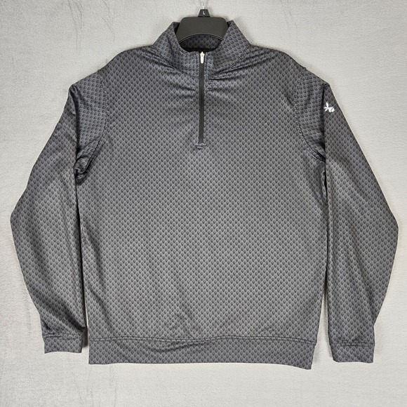 Peter Millar Other - Peter Millar Perth Pullover Men Medium Gray Skull Print 1/4 Zip Golf Performance
